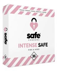 Safe Intense Safe Ribs & Nobs Condoms 36 pcs (U)