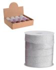 Excellent Houseware Wstążka upominkowa ze srebrnym brokatem