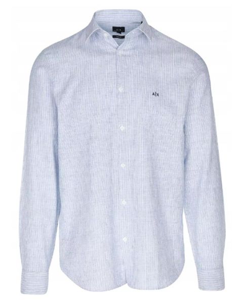Armani Exchange Regular Fit Shirt Blå Str. M