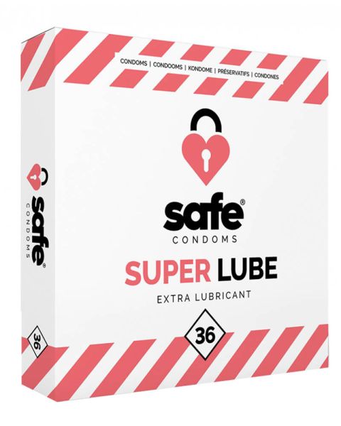 Safe Super Lube Condoms 36 pcs.