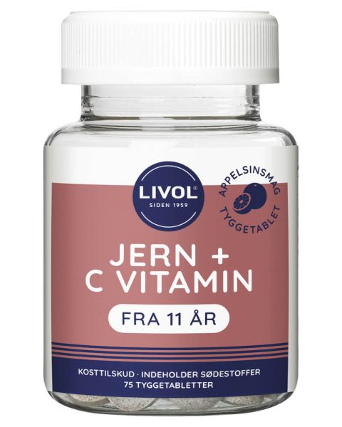 Livol Jern Tyggetablet Appelsinsmag